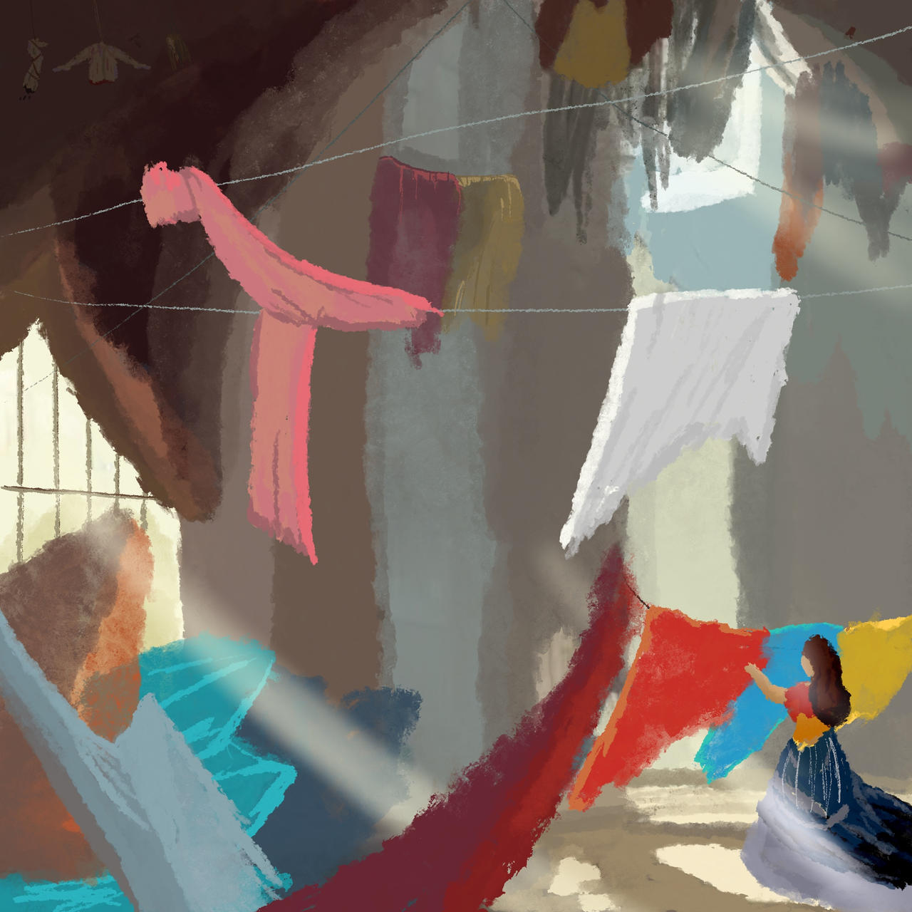 Deviantart Wash Take in the washing from the line by BluepaleART on DeviantArt