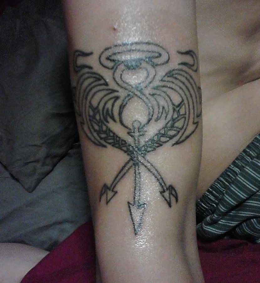 Fullmetal Alchemist Scars tattoos on my husband