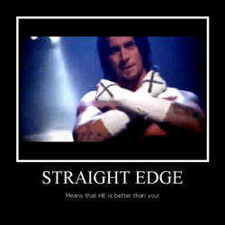 CM Punk Straight Edge Poster