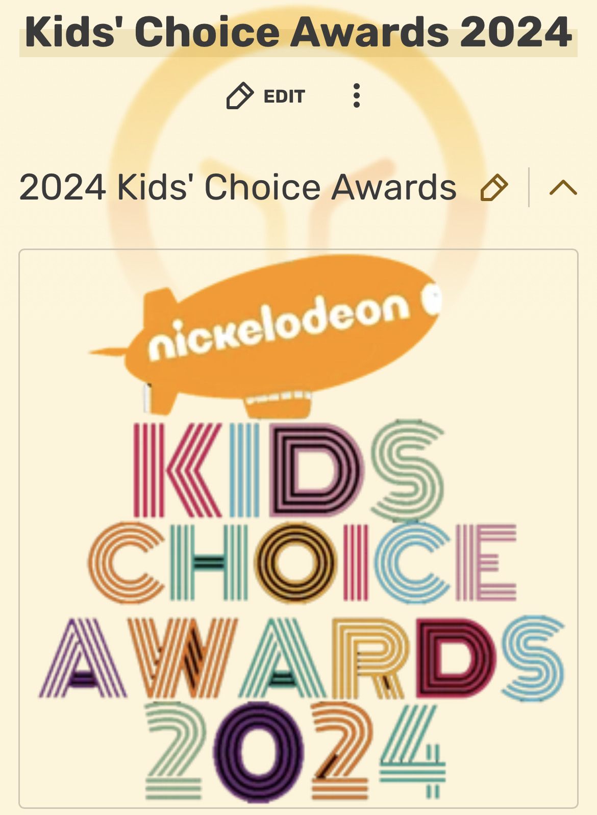 I am excited for 2025 Nickelodeon KCA 2025!!! by playhousedisney2 on