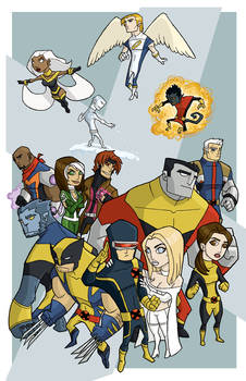 x-men group poster