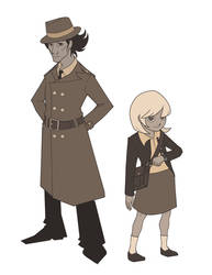 Noir Inspector Gadget and Penny