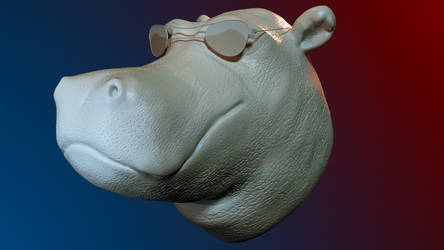 Daily Sculpt #12-Cool Hippo