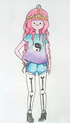 Pastel Goth Princess Bubblegum