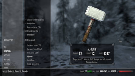 Mjolnir - Skyrim Mod - In - Game 3