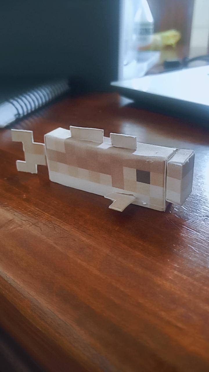 Minecraft Papercraft Fish