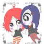 Chibi Ruby and Iris