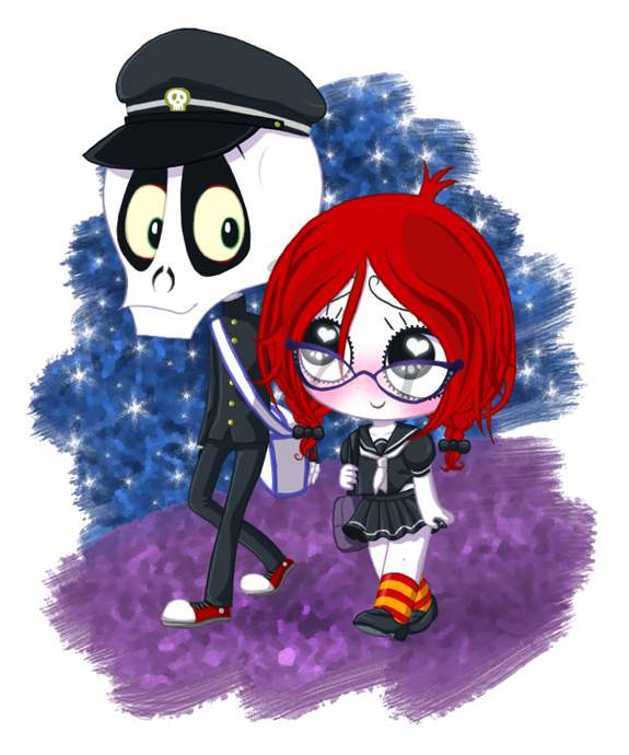 Skull boy and Ruby