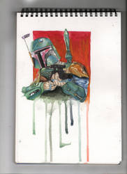 Boba Fett Water colour