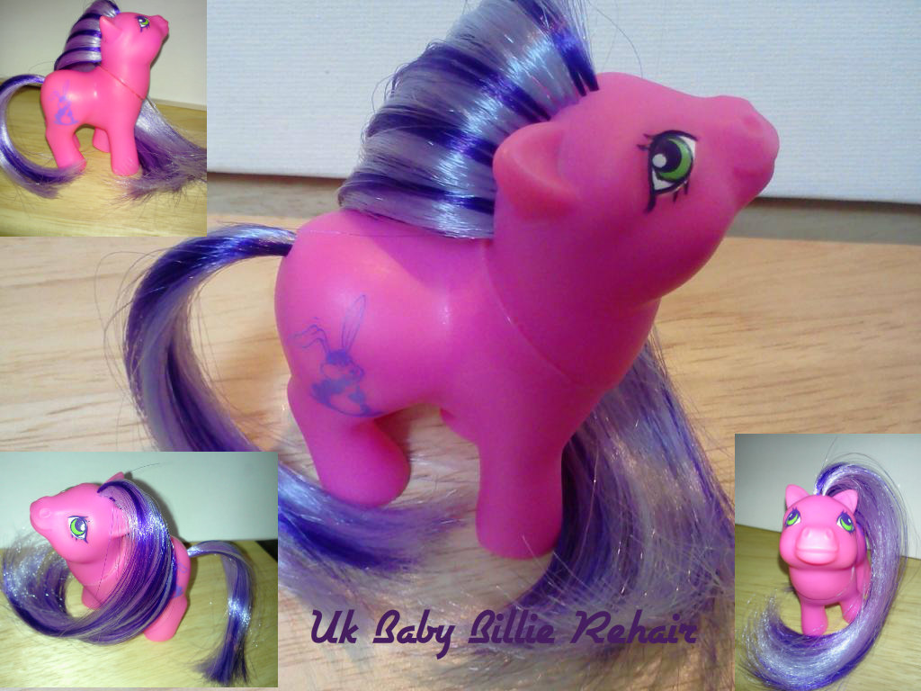 Uk Baby Billie G1 Custom Hair My Little Pony By Amyatpebble On
