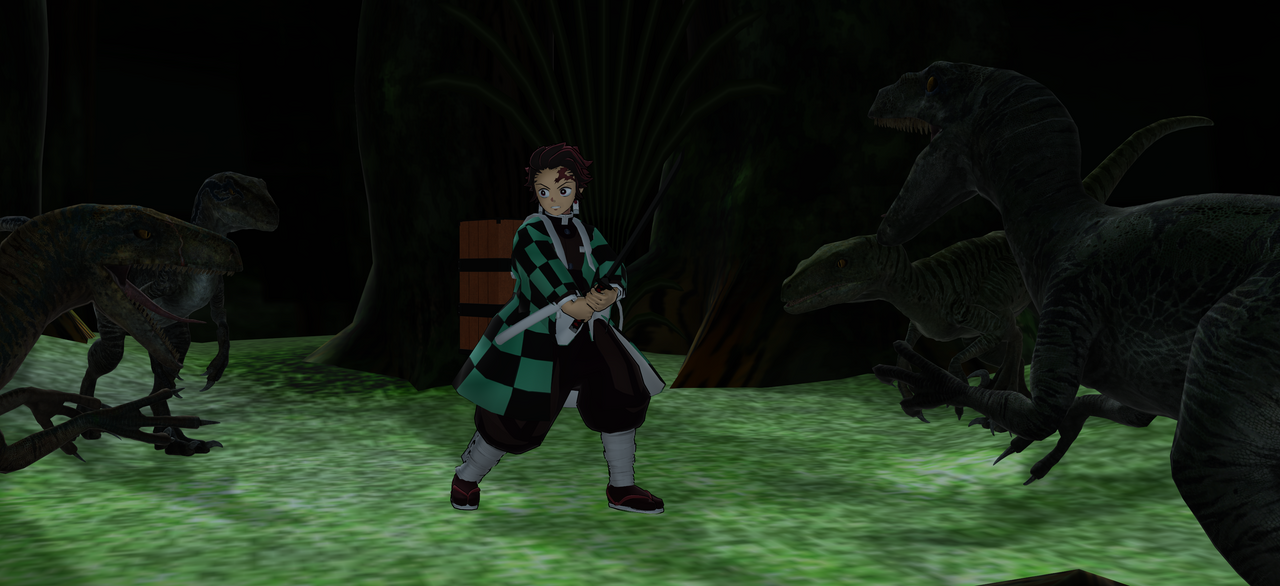 Tankiro Raptorino JW X KNY: Tanjiro Vs Raptor Squad. by TyrantrusorLost on DeviantArt