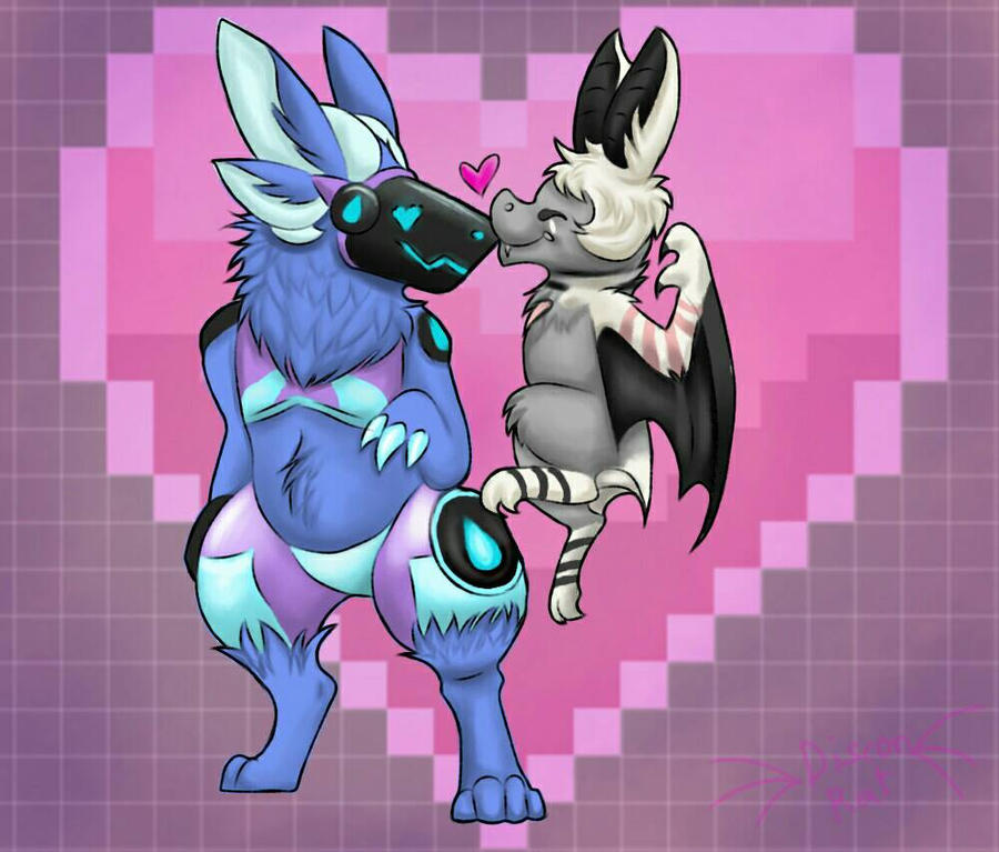 Protogen Love Lab protogen bat love by alphasamTheRuler on DeviantArt