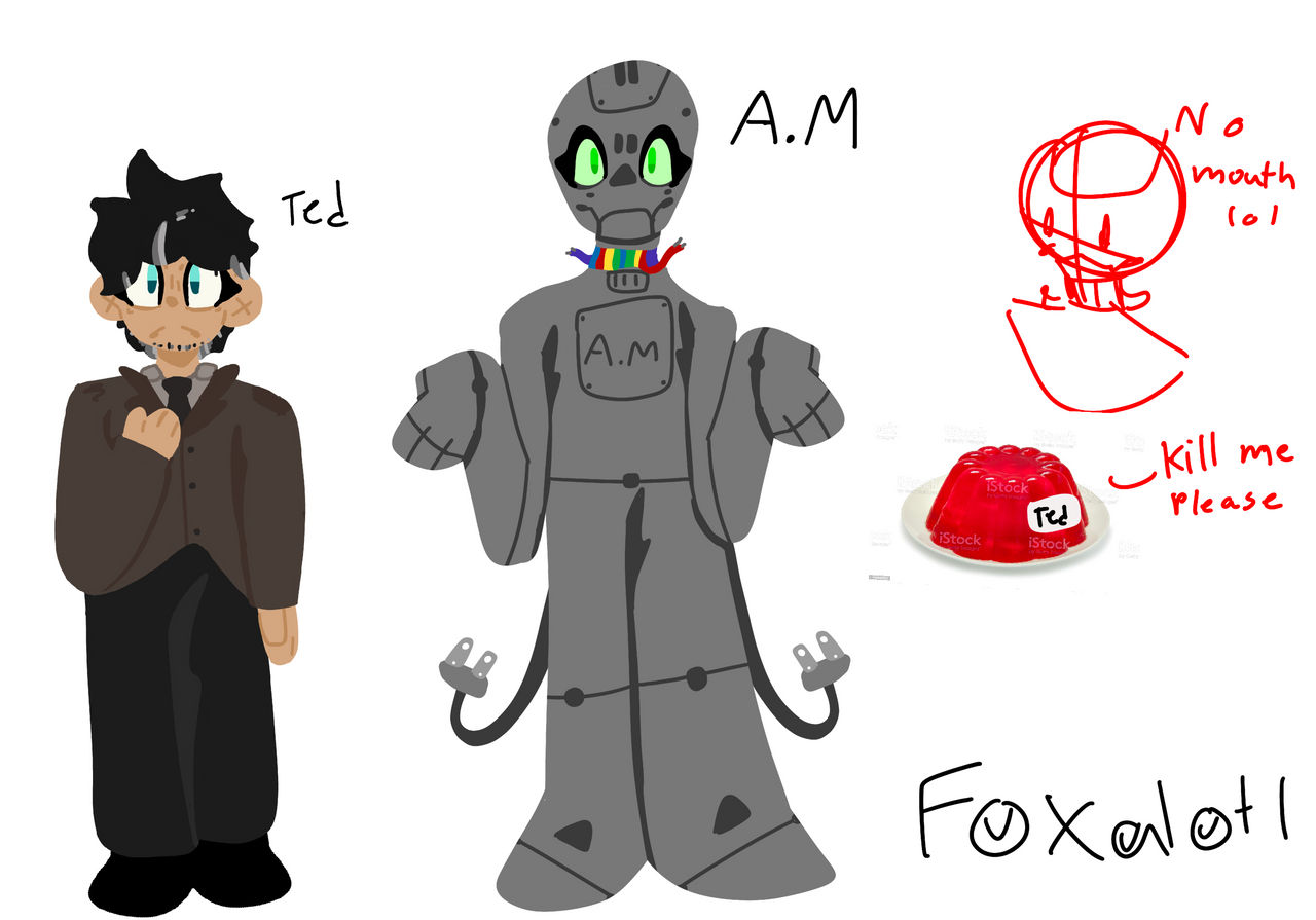 I have no mouth, but I must scream - Ted and A.M by Foxalotl on