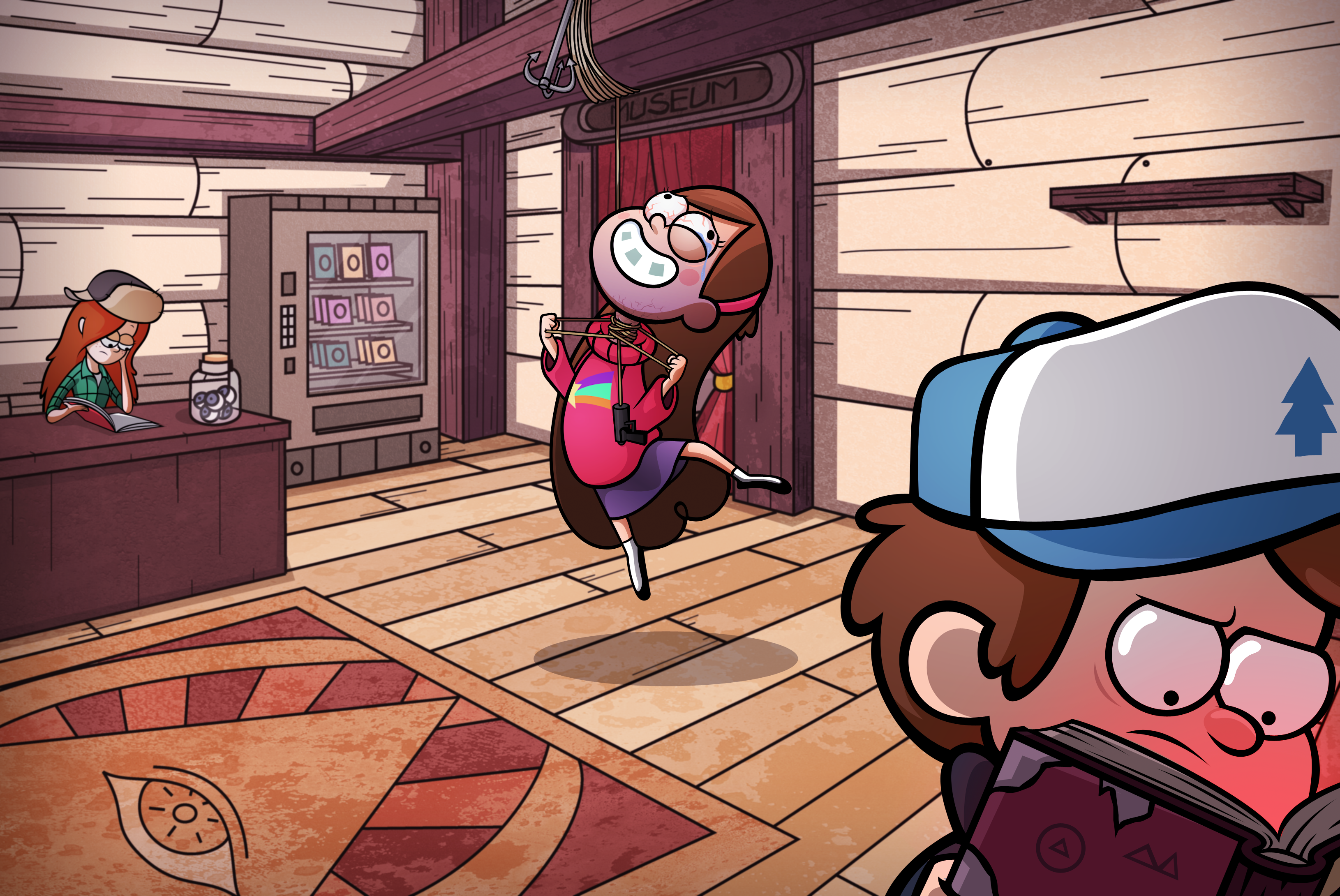 Mabel's new grappling hook