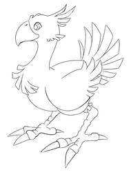 Chocobo Line Art