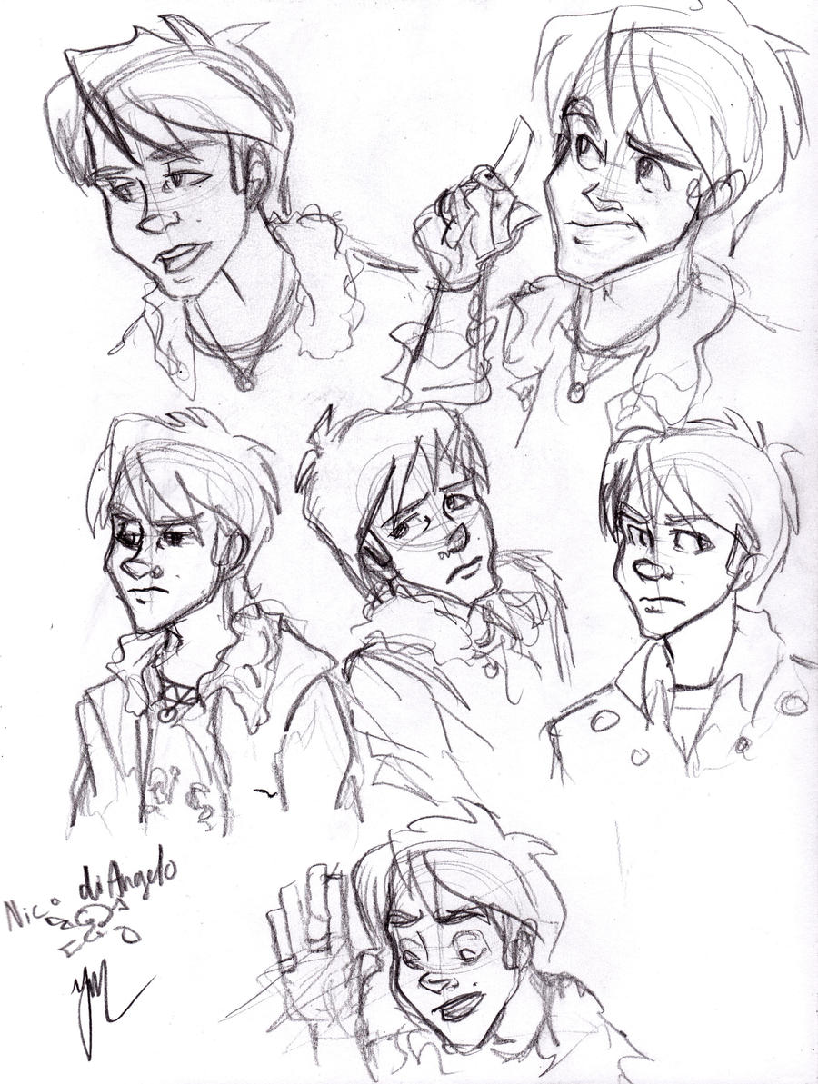 Expressions of Nico di Angelo