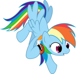 Rainbow Dash's Flaming Headphones