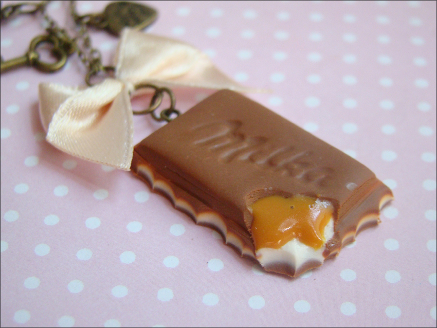 Keychain chocolate with toffee