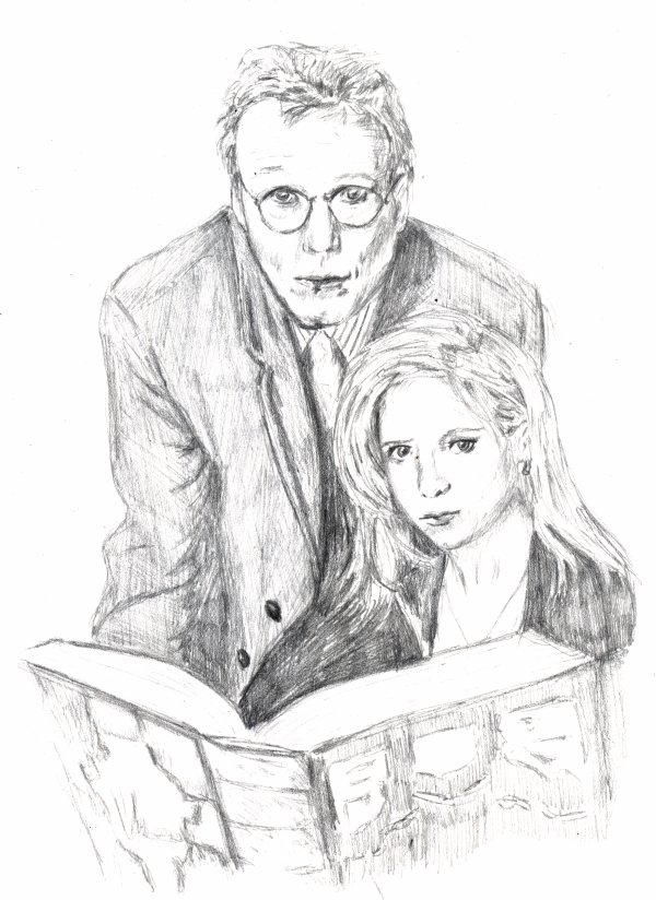 Giles and Buffy