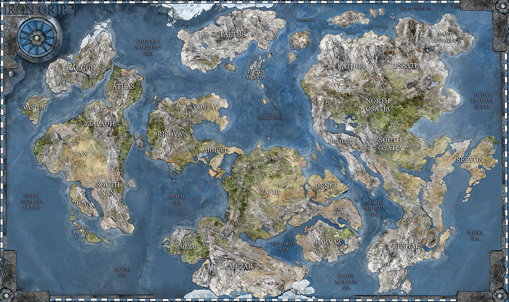 Iron Grip World Map by Iron-Grip