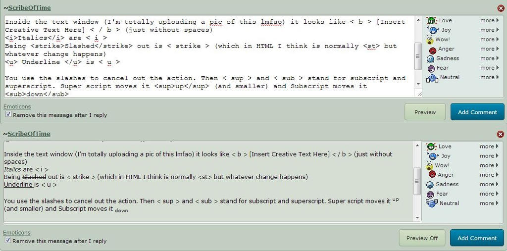 Typical Text Box before and after by ScribeOfTime on DeviantArt