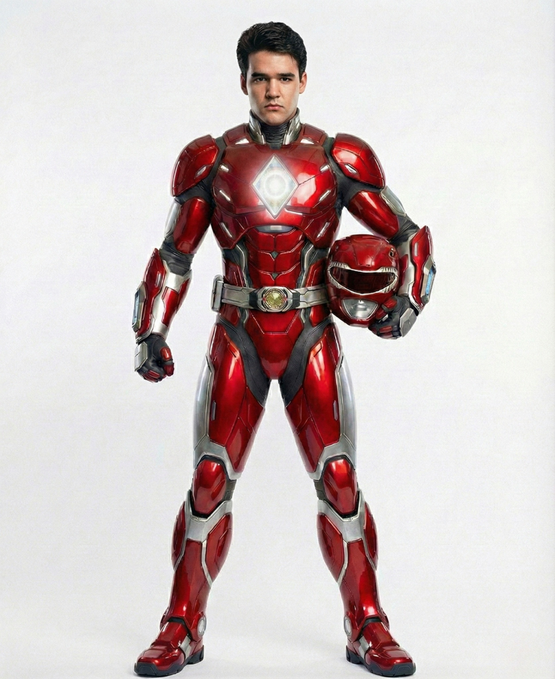 Red M Rng MMPR Red Ranger Re-Imagined by AIGenerations on DeviantArt