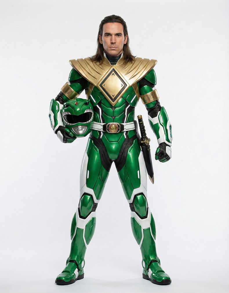 MMPR Green Ranger Re-Imagined by AIGenerations on DeviantArt