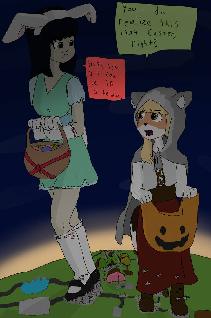 Deviantart Rojobird Riley Samantha and Riley go Trick-Or-Treating! by DeferredGalaxy3 on DeviantArt