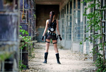 Lara Croft game view