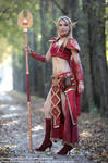 Blood Elf standing in avenue by Lena-Lara