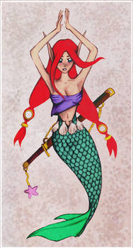 Mermaid with sword