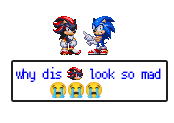 Why dis (Shadow) look so mad but modgen? by EloaGames on DeviantArt