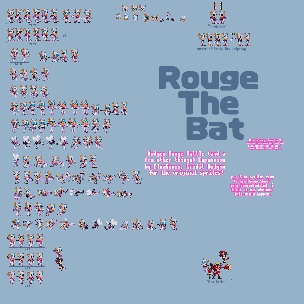 Rouge Modgen Sonic Battle by EloaGames on DeviantArt