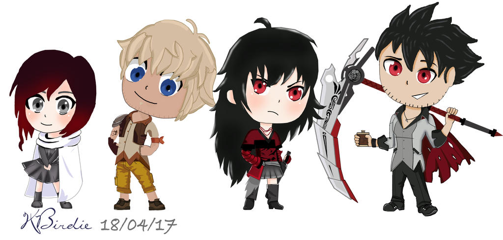 RWBY:Team STRQ Chibi by Birdie1997 on DeviantArt