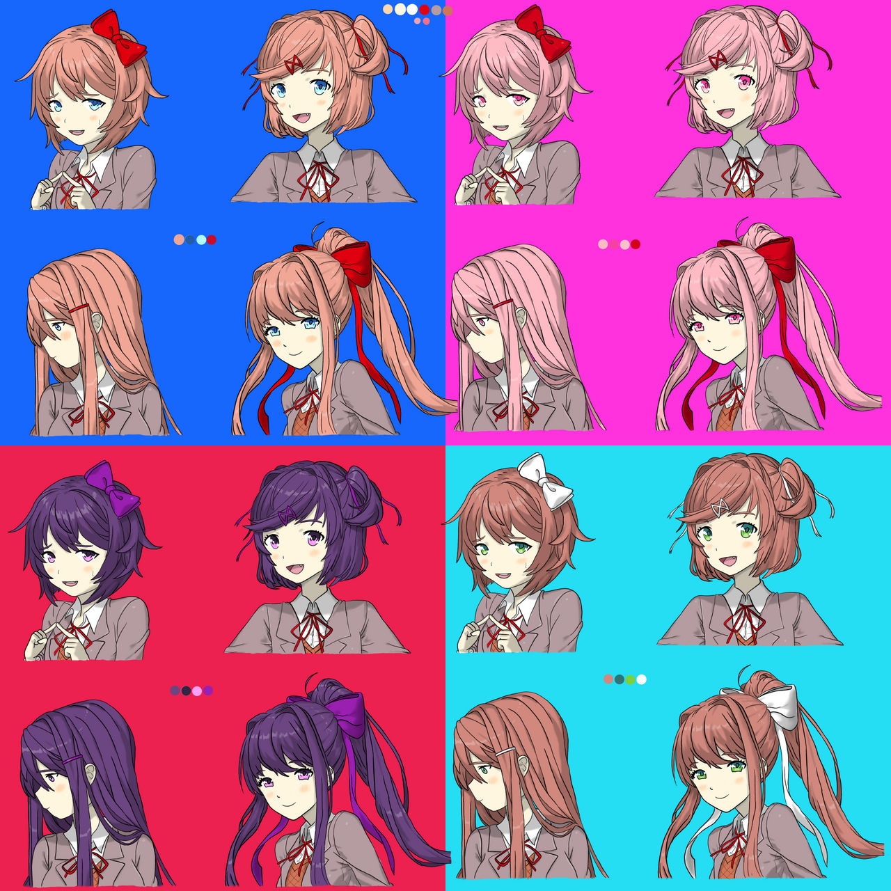 DDLC Palette Swap by UBERWOOT-battack on DeviantArt