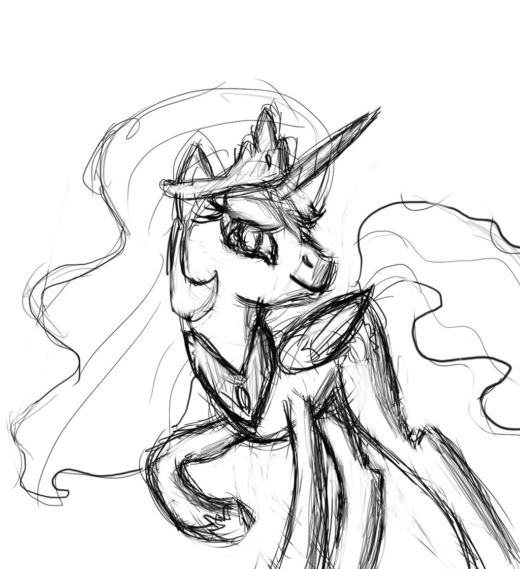 Sassy Celestia sketch