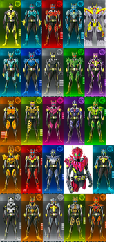 Kamen Rider Zero-One - Standard Progrisekey Forms