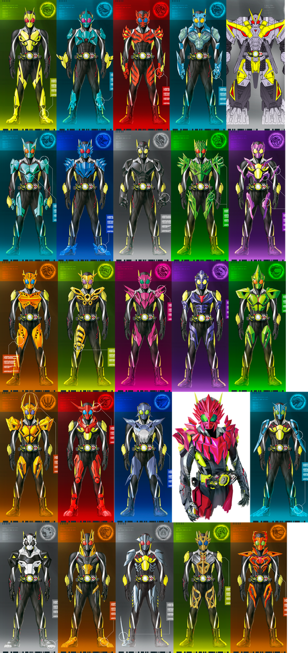 Kamen Rider Zero-One - Standard Progrisekey Forms by 3p1cp0w3r on ...
