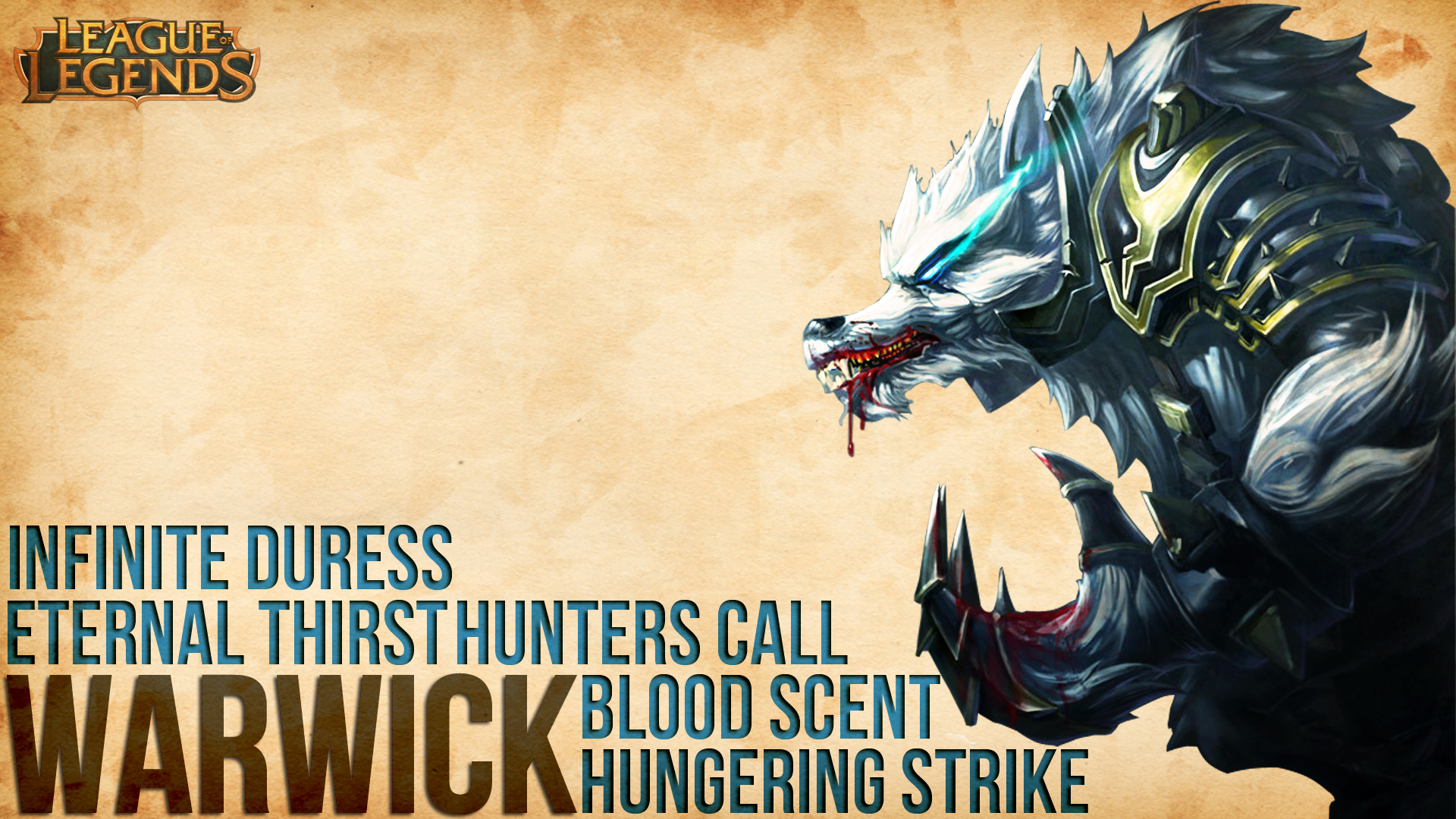 Warwick League Of Legends Wallpaper By Adrigolden On Deviantart Warwick League Of Legends Wallpaper By Adrigolden On Deviantart