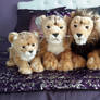 Uni-Toys / Leosco + Teddy Hermann Lion Plushies