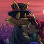 Zorori - Hug in sunset - digital paint