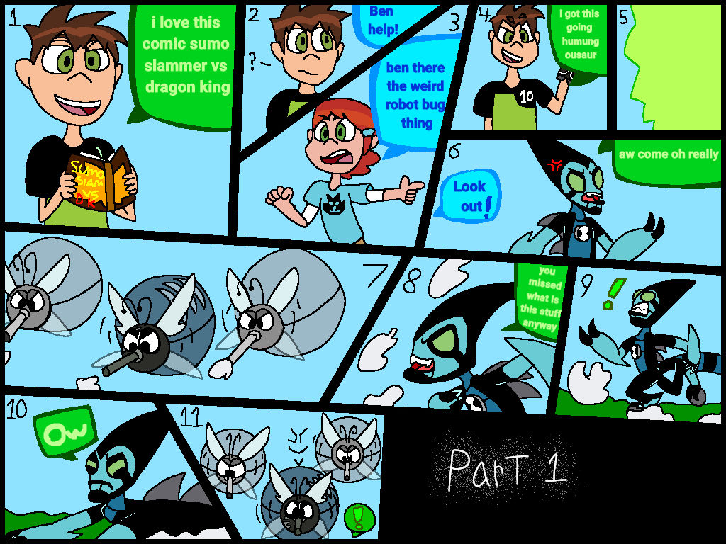 Ben get attacked by gustroids 1/3 by stephaniefan8 on DeviantArt