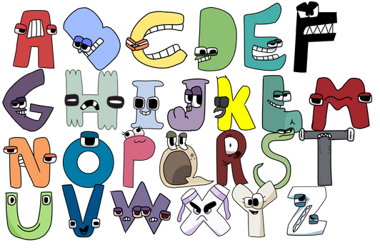 Alphabet Lore Bundle PNG Roblox  Characters Digital 