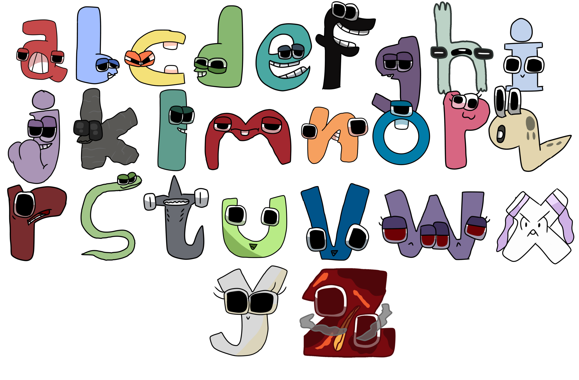 Lowercase Alphabet Lore by aidasanchez0212 on DeviantArt