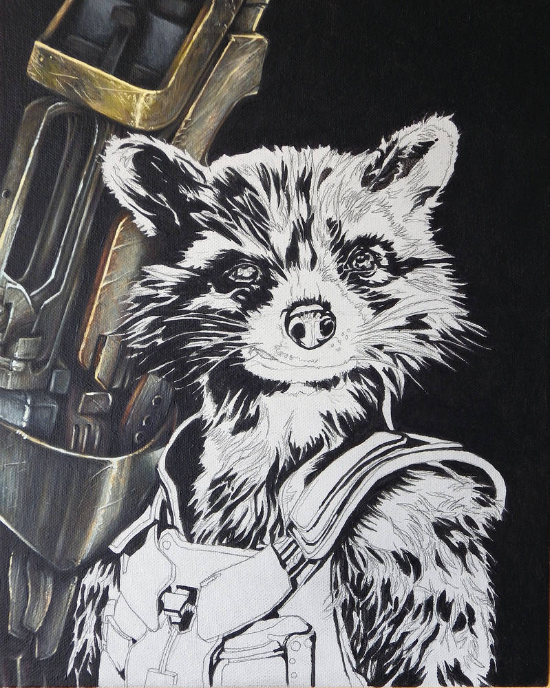 Rocket Racoon - Guardians of the Galaxy WIP by benke33 on DeviantArt