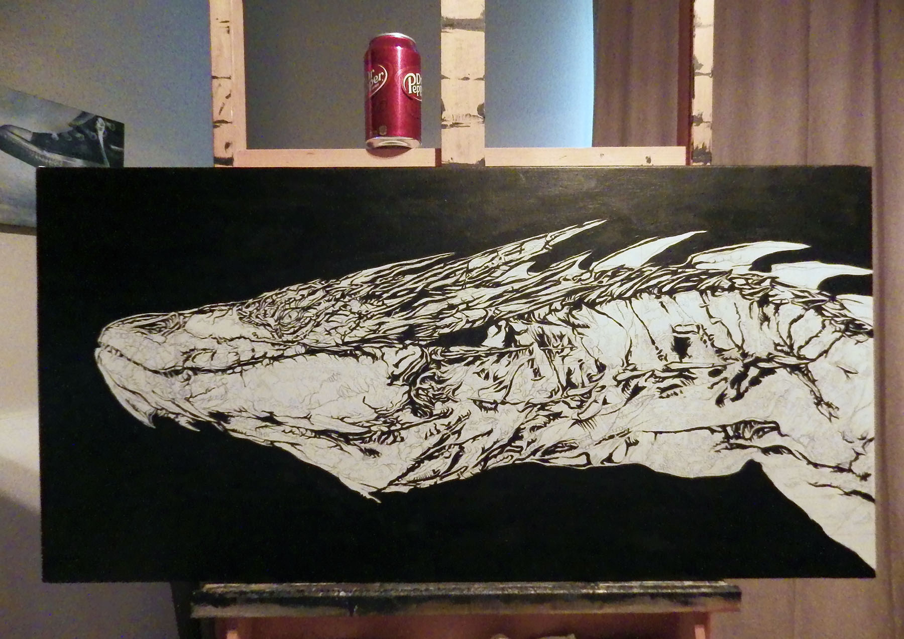 Smaug Painting work in progress