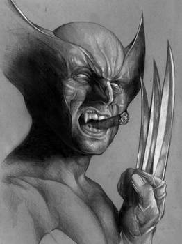 Wolverine Portrait Sketch