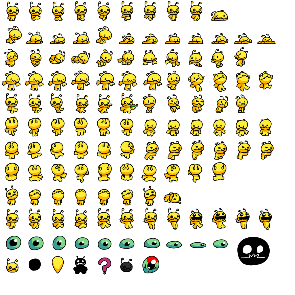 Spelunky Alien hominid sprite sheet by Kubernikus18 on DeviantArt