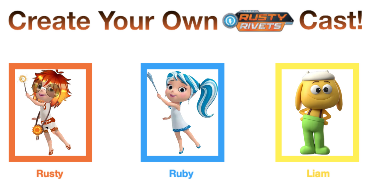 Sunny Rivets (Rusty Rivets) Cast by LiaTheBowFanatic2003 on DeviantArt