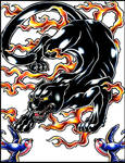 Panther Tattoo Design